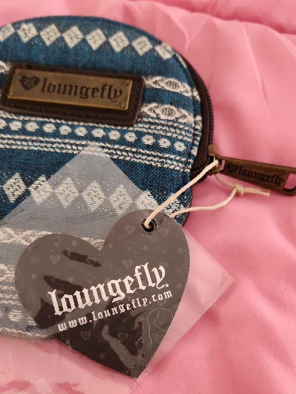 Loungefly Sugar Skull Zipper Coin Wallet - Picture 6 of 9
